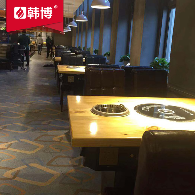 無煙火鍋燒烤桌無煙涮烤一體桌