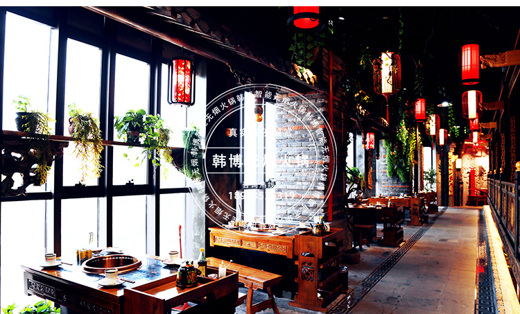 韓博無煙火鍋桌小龍閣火鍋店定制(圖3)